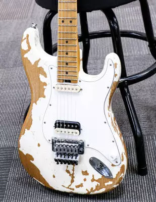Charvel Guitars - Henrik Danhage Limited Edition Signature Pro-Mod So-Cal Style 1 HS FR M, Maple Fingerboard - White Relic